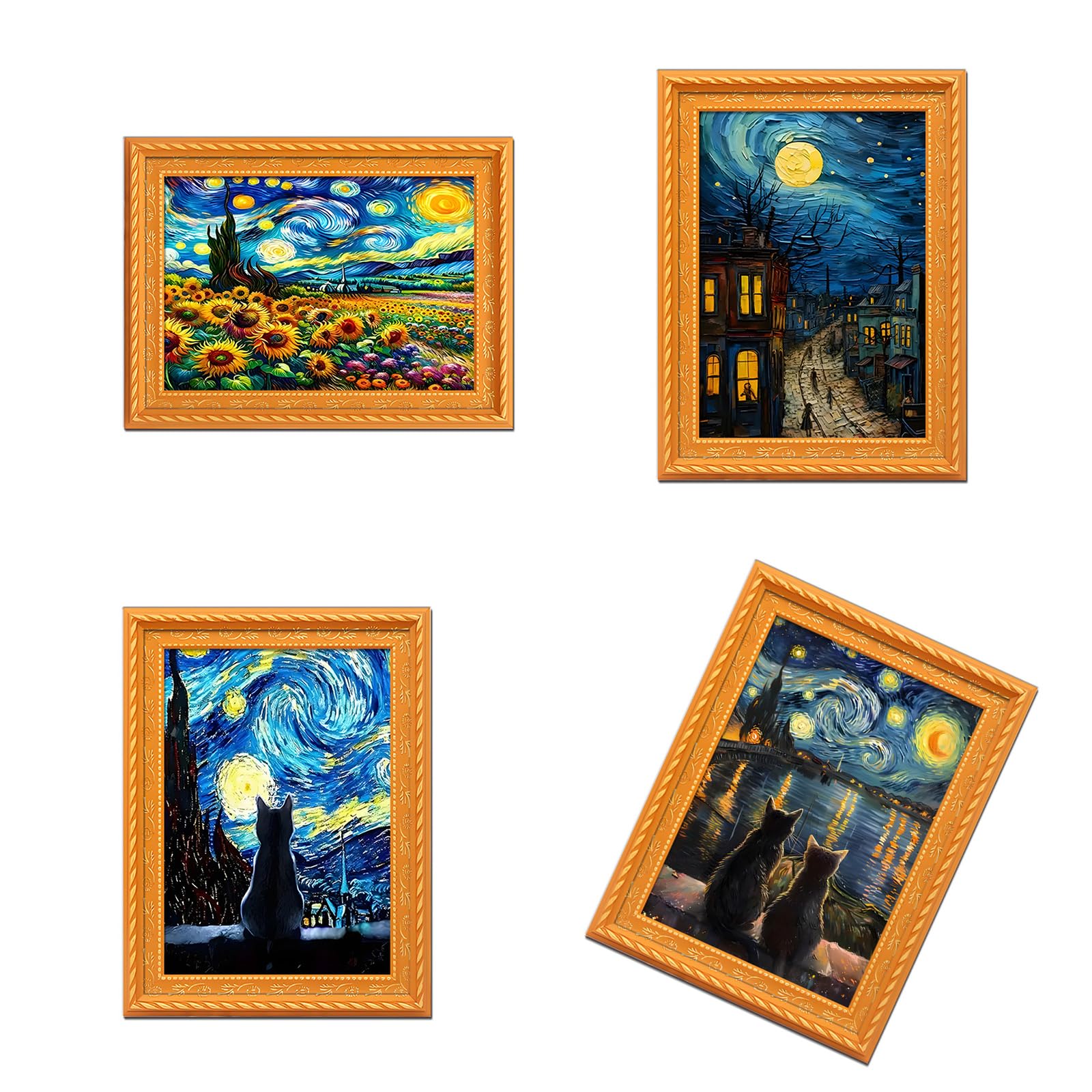 Elnwnnkc Wooden Frame for Refrigerator Vintage 2x3in Photo Display with Decorative Florals Pattern for Kitchen Decors Vintage Fridge Frame