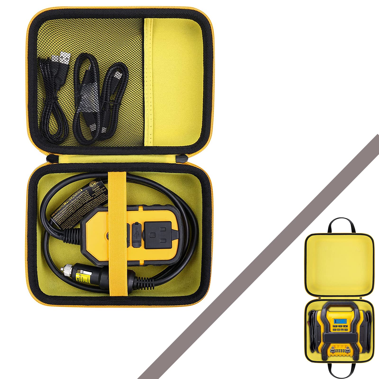 Hard Storage Case For DEWALT DXAEPI140 Power Inverter | Waterproof EVA Case By Khanka