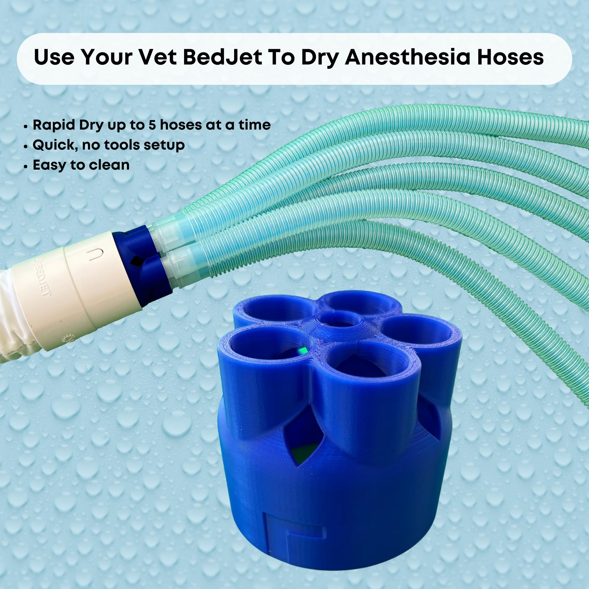 Anesthesia Circuit Dryer Adapter, The best accessory for The Vet Bedjet Patient Warming system