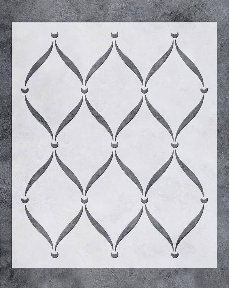 Amazon.com: GSS Designs Wall Stencil - Large Trellis Stencil (20x24 Inch) for Painting on Wall Furniture Floor Fabric Stencils -Reusable Template for Wall Decals & Wallpaper & Wall Decor (SL-043) : Tools