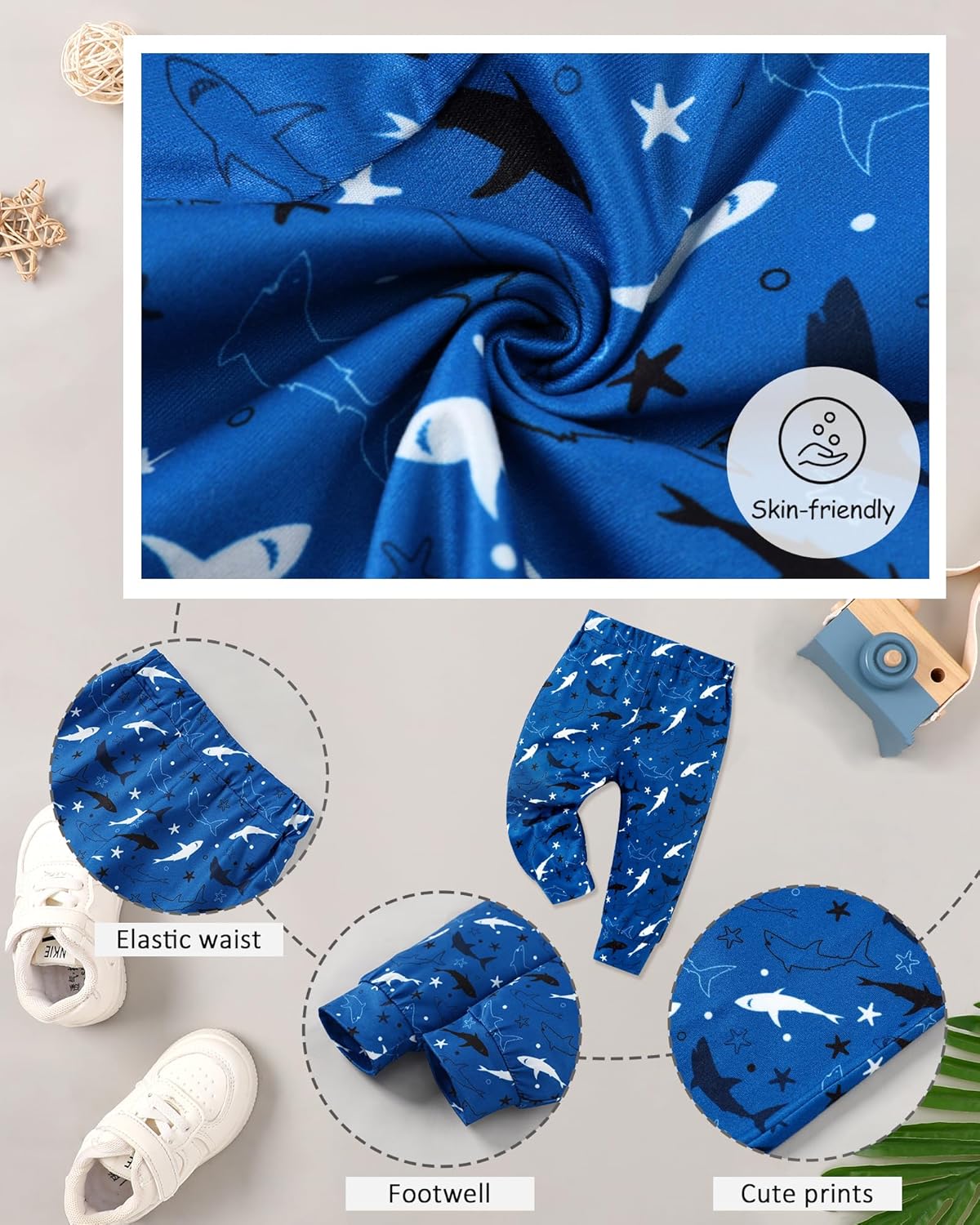 Baby Clothes Boy Newborn Outfits Animal Print Long Sleeve Romper and Pants 2PCS Fall Winter Infant Clothing Set - Image 4