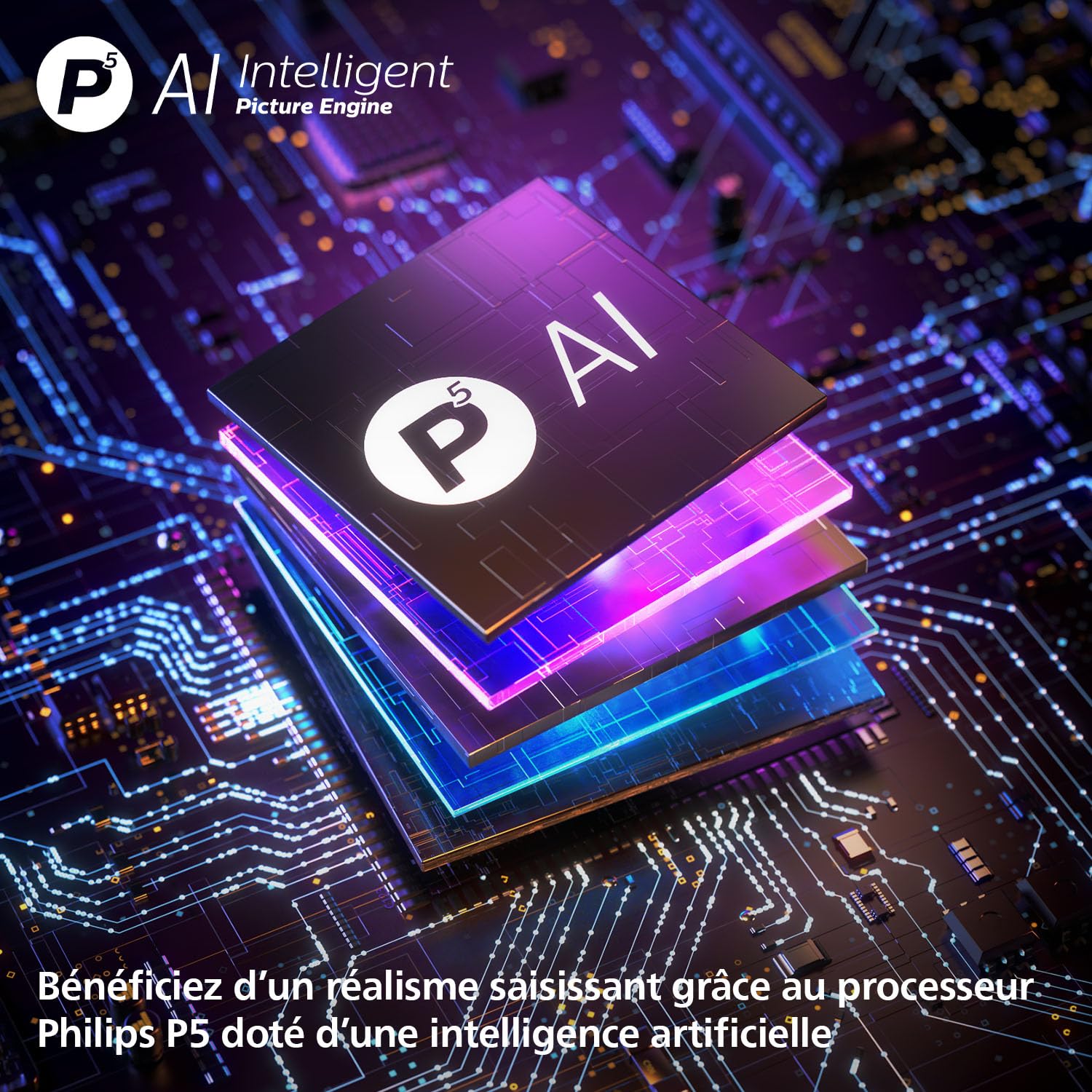 Philips Ambilight 48OLED810 4K OLED Smart TV, écran 48 ", avec Moteur Perfect Picture Engine Ultra HD, Titan OS, Dolby Vision et Atmos Sound Fonctionne avec Alexa et Google Assistant Vocal