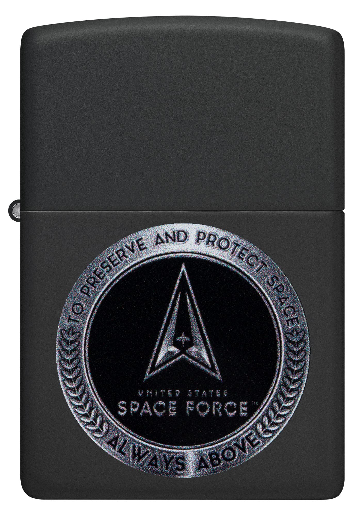 Zippo U.S. Space Force Design Black Matte Pocket Lighter