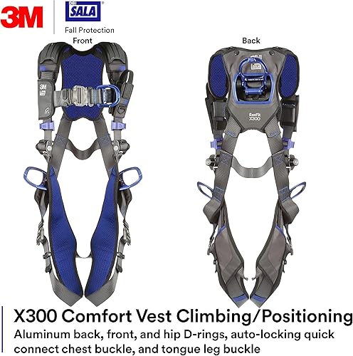 Miniatura 2 de 3M 1113421 DBI-SALA ExoFit X300 Comfort Vest Arnés de seguridad para escalada/posicionamiento, protección contra caídas en la industria general,