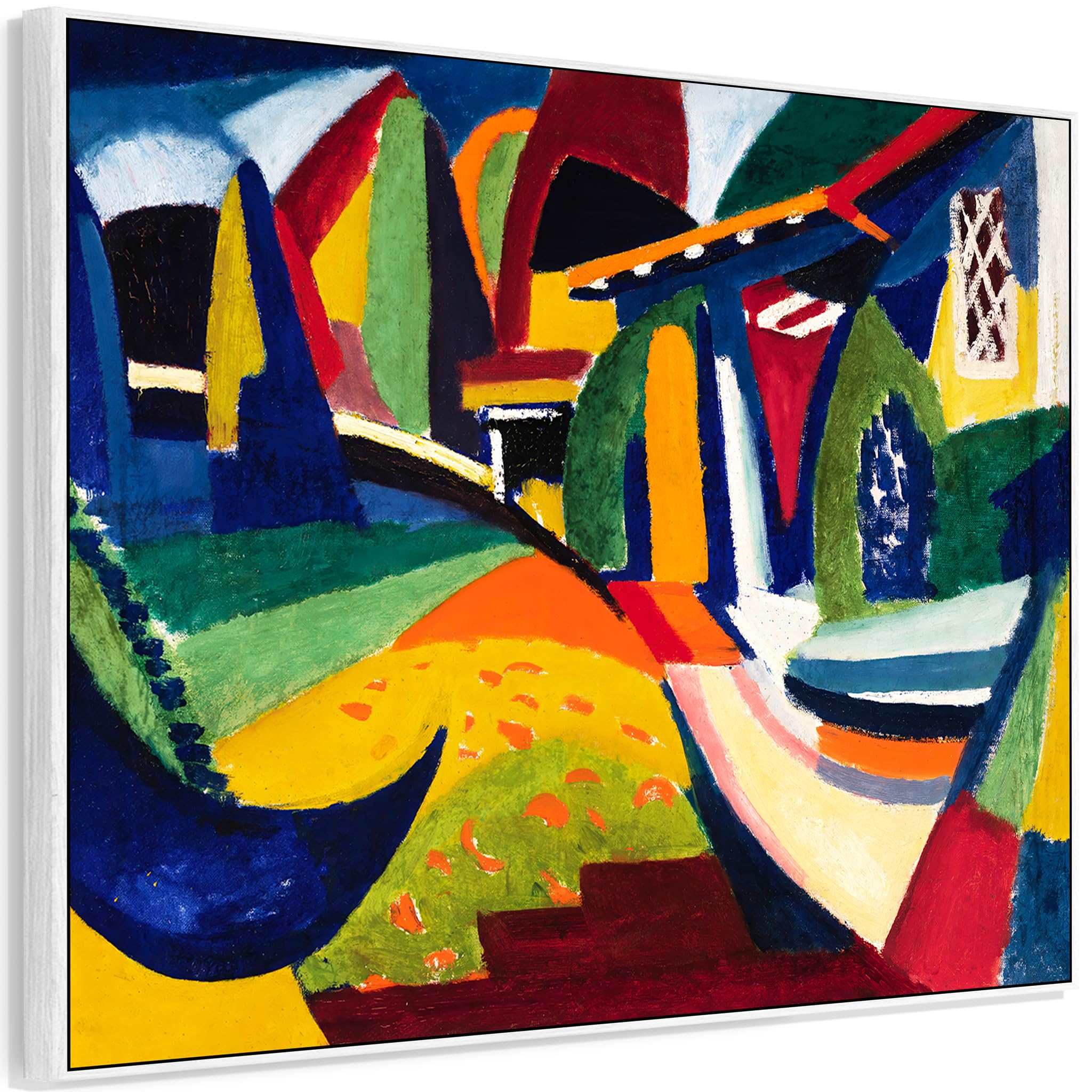 Wallfillers Large Colourful Abstract Wall Art Framed Canvas Print of Henry Lyman Sayen Scheherazade Painting (84cm x 69cm)