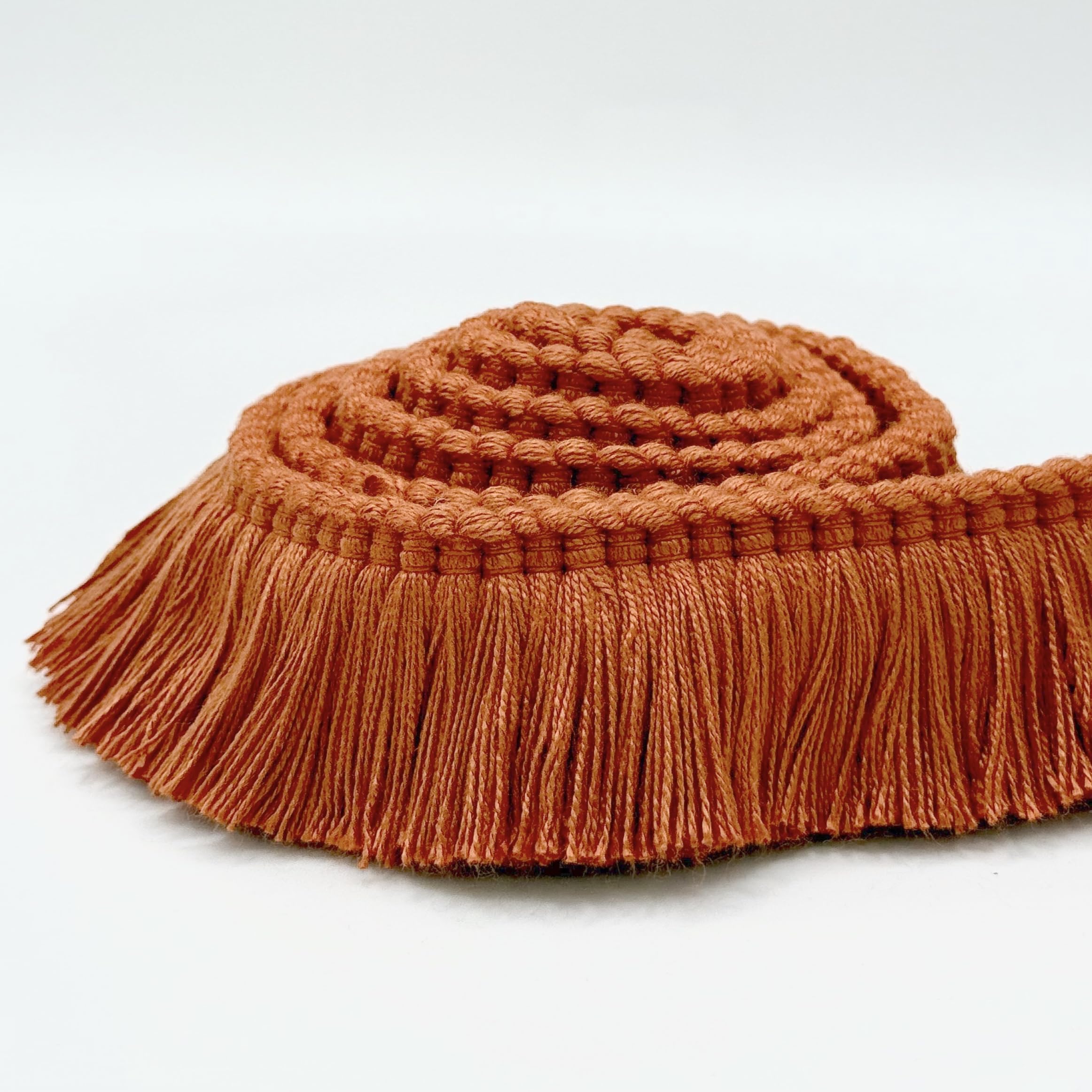 4CM Cut Fringe Terracotta ON 25M Card