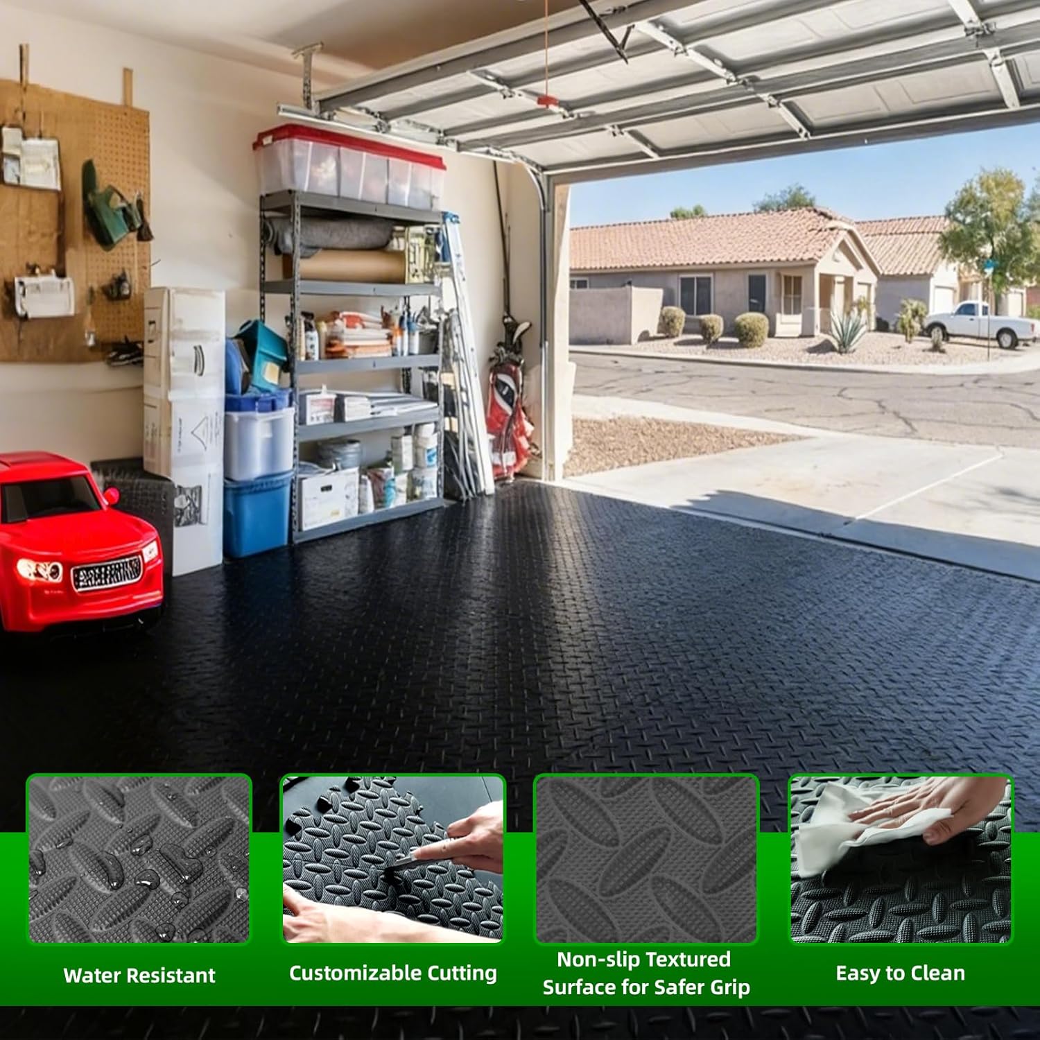 Art3d 24" x 24" EVA Interlocking Exercise Mats, 1/2" Thick Foam Puzzle Flooring for Workout, Gym Equipments, Training Areas, 6 and 12 Pack