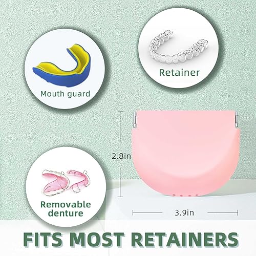 Miniatura 2 de Estuche de silicona suave y mejorado para alineador, funda delgada para dentadura parcial, soporte para dentaduras postizas, funda de protección