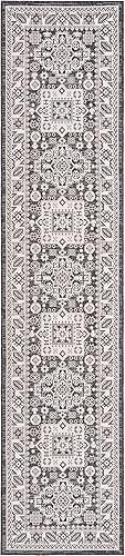 Miniatura 633 de Rugs.com Outdoor Aztec Collection Alfombra – 4 x 6 pies alfombra de tejido plano gris carbón perfecta para salas de estar, grandes comedores, planos