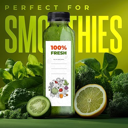 Miniatura 7 de The Buyer Choice - 42 botellas de plástico de 16 onzas con tapas, botellas vacías de jugo con tapas a prueba de manipulaciones, a prueba de fugas,