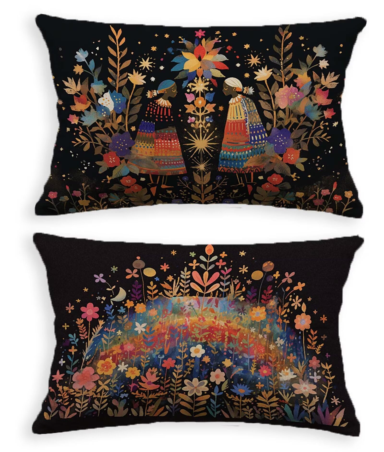 Coussin feuille en velours pour canapé de salon moderne | Ambiance cocooning