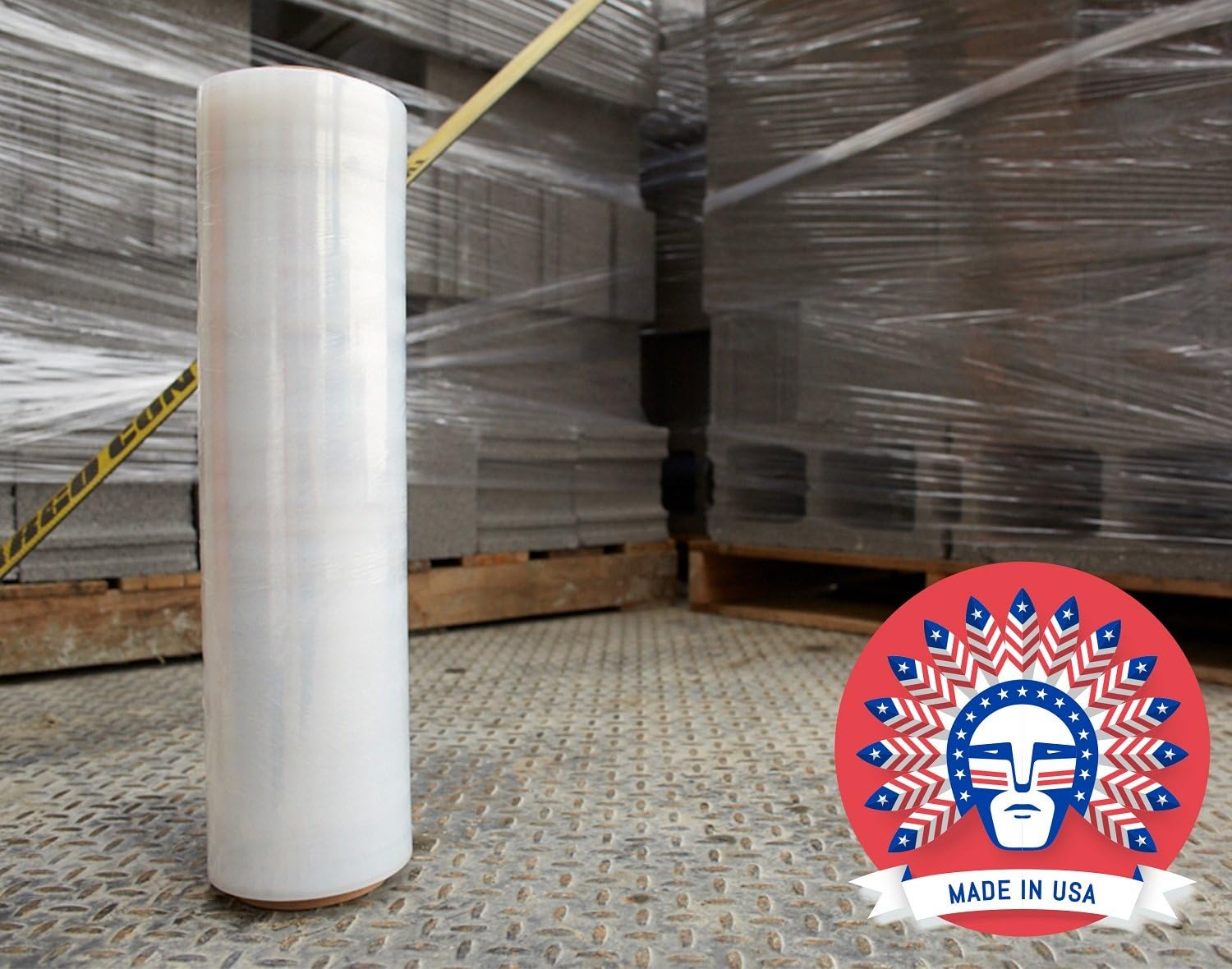 18 Inches X 850 Feet Tough Pallet Shrink Wrap, 80 Gauge Industrial Strength, Commercial Grade Strength Film, Moving & Packing Wrap, For Furniture, Boxes, Pallets (4-Pack)