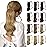 Sofeiyan Curly Ponytail Extension 15 Inch Heat Resistant Synthetic Natural Wavy Hairpiece Wrap Around Pony Tail Hair Extensions for White Black Women Hair Piece, Cameral Blonde/Bleach Blonde Mix