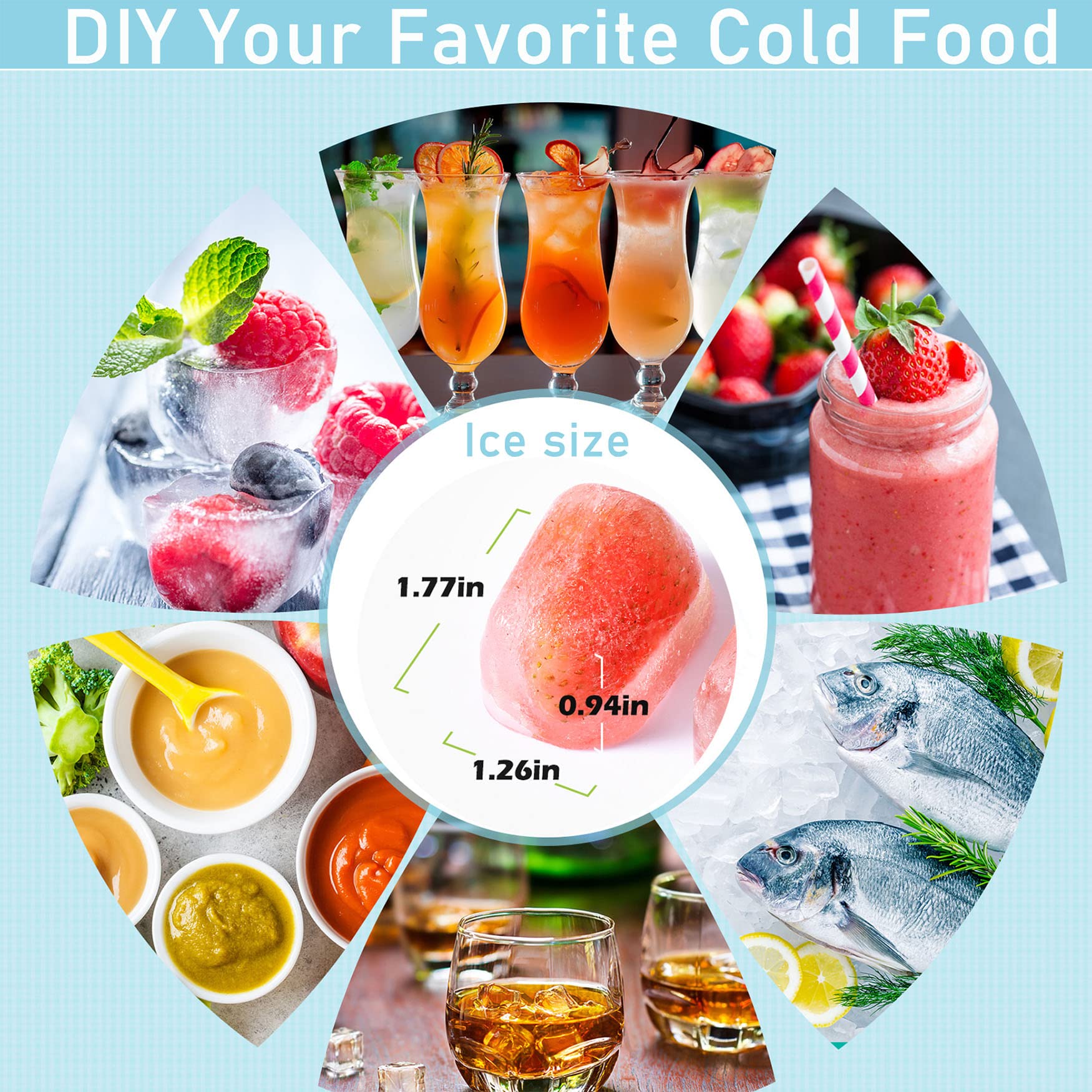 Lot De 4 Bacs À Glaçons En Silicone Alimentaire, Moule À Glace Boule En