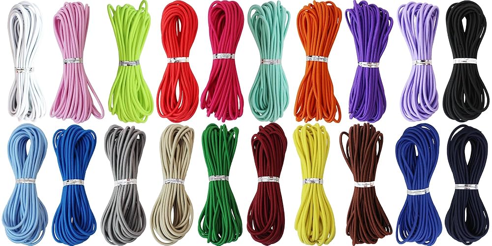 Amazon.com: ZHFMLY Assorted Elastic Beaded Cords 2mm 2/25