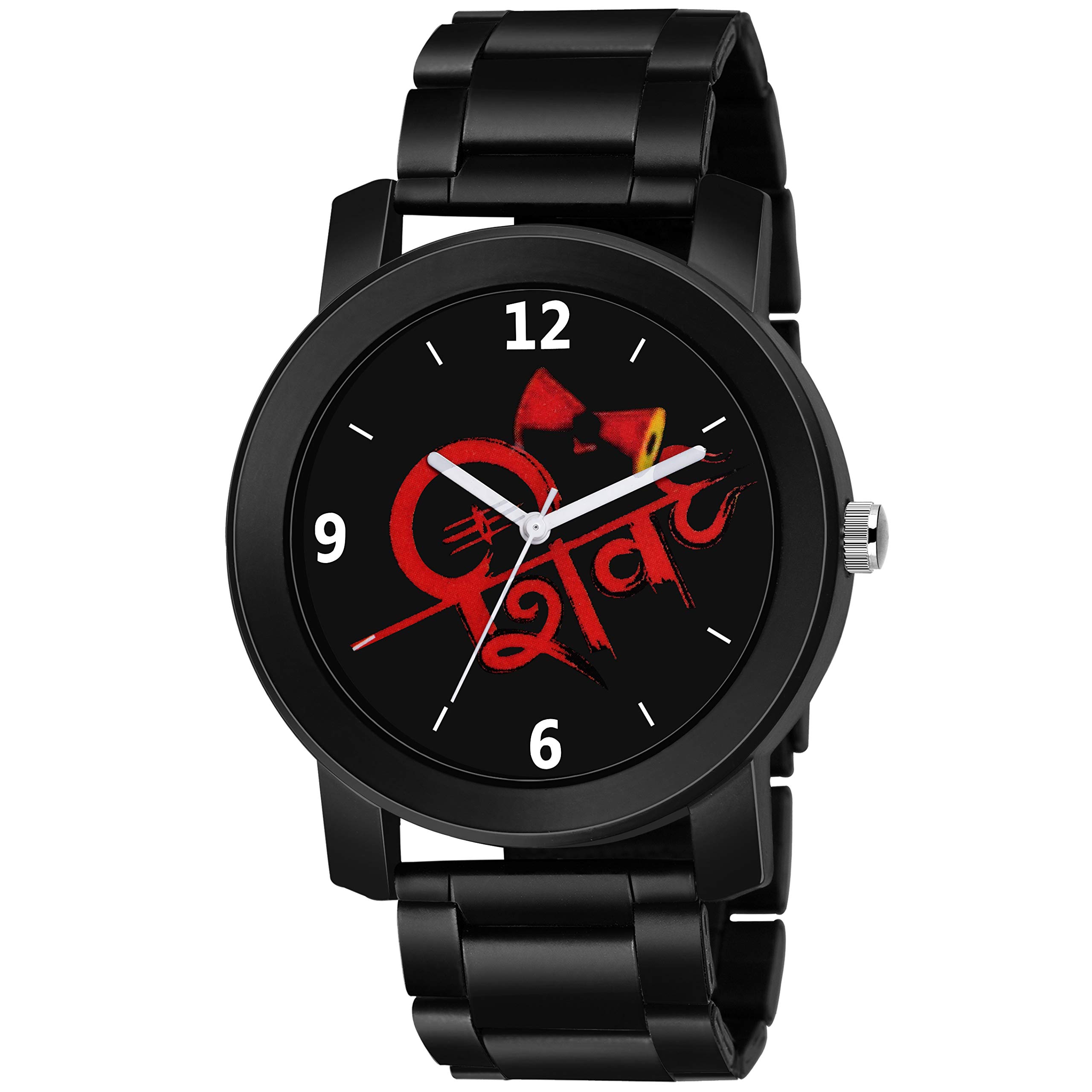 SWADESI STUFF Analogue Black Dial Shiv Metal Strap Watch for Men and Boy (B07Q7PKVTH) Amazon Price History, Amazon Price Tracker