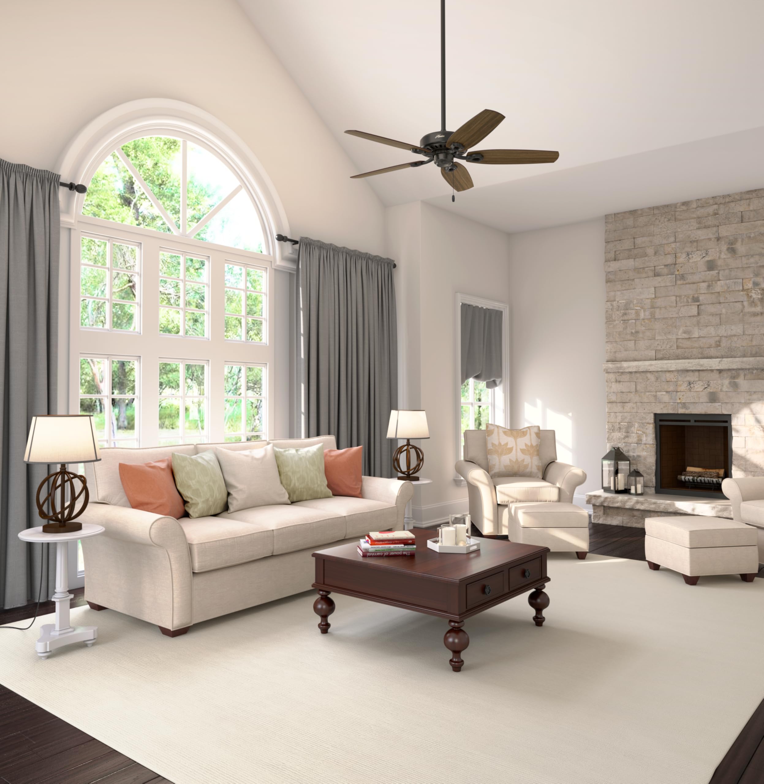 Hunter Architect Series II Ceiling Fan - Bronze -9