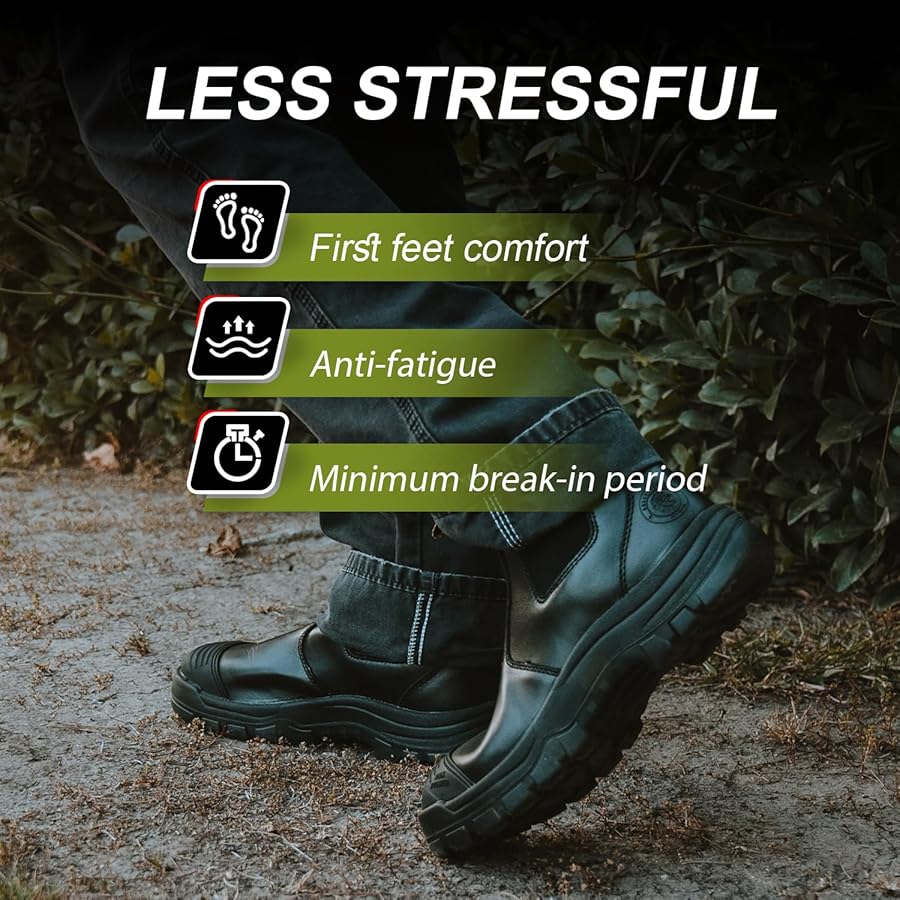 ROCKROOSTER 　安全靴　ワークブーツ　ロックルースター Amazon | ROCKROOSTER Kimberly ジッパー ワークブーツ メンズ 7