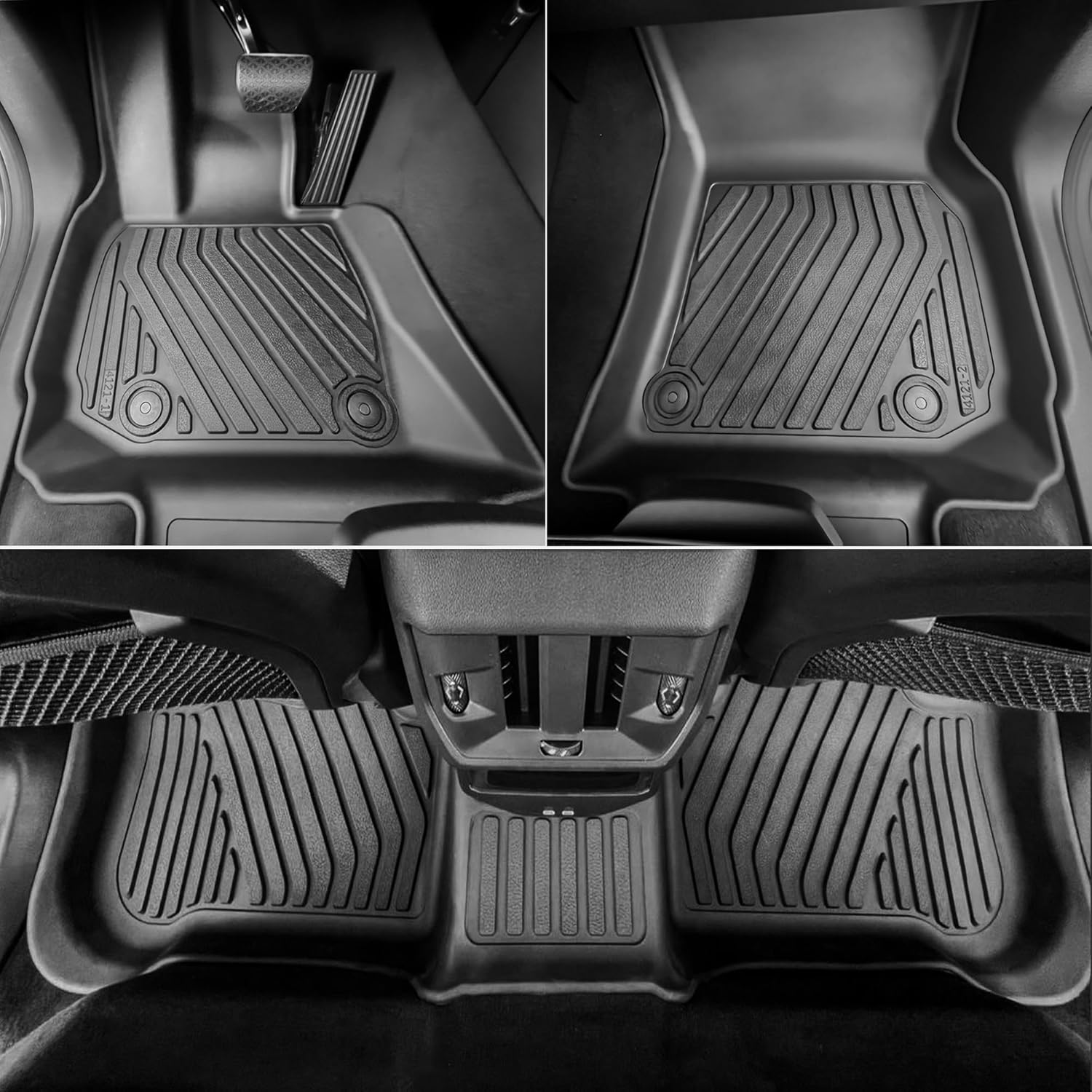 Floor Mats & Cargo Mat & Backrest Mats for BMW X3 2026 2025 Custom Fit TPE All Weather 1st & 2nd Row Car Mats and Trunk Liners Accessories for 30 xDrive M50 xDrive - Image 2