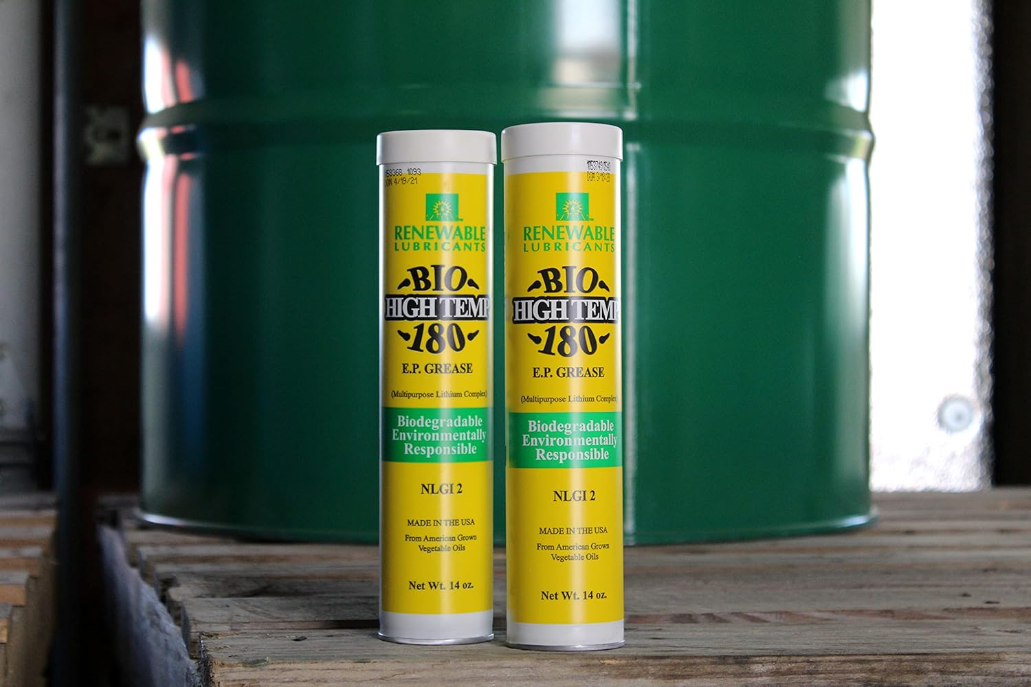 Renewable Lubricants Bio-High Temp NLGI 2 180 EP Grease, 14 oz Tube