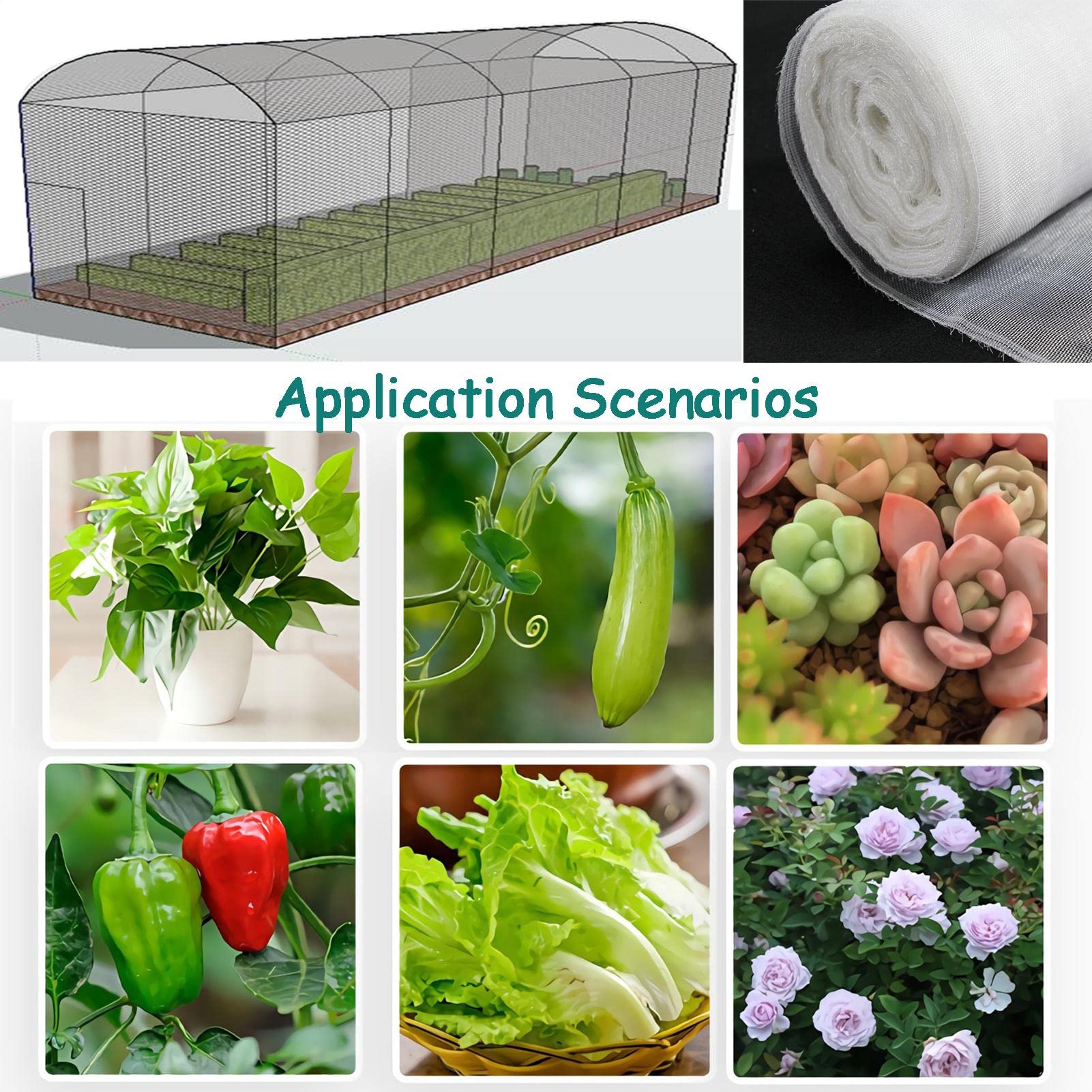 Red de Insectos Malla Protectora para Plantas,4x10m Protección de Plantas Malla,Red de Protección contra Insectos Red Protectora para Vegetales,Red Protección de Jardín (Blanco)