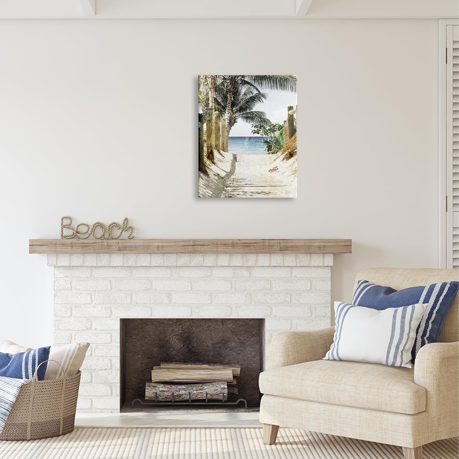 Stupell Industries Tropical Sandy Path Canvas Wall Art by Marcus Prime