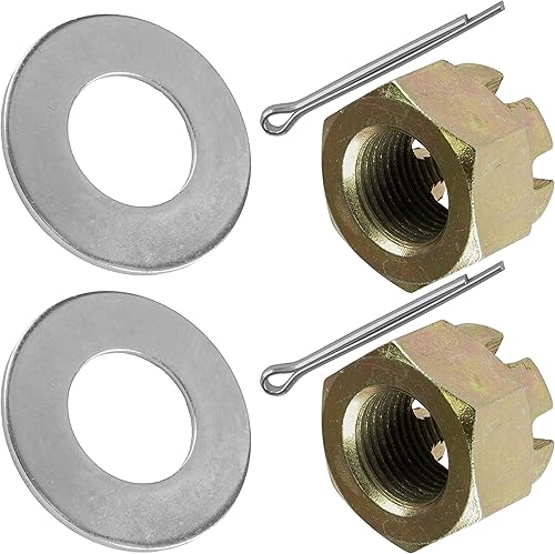 Miniatura 8 de Caltric 2 arandelas de embrague y tuerca castillo de eje trasero compatibles con Polaris Scrambler 500 4x4 2000 2003-2012