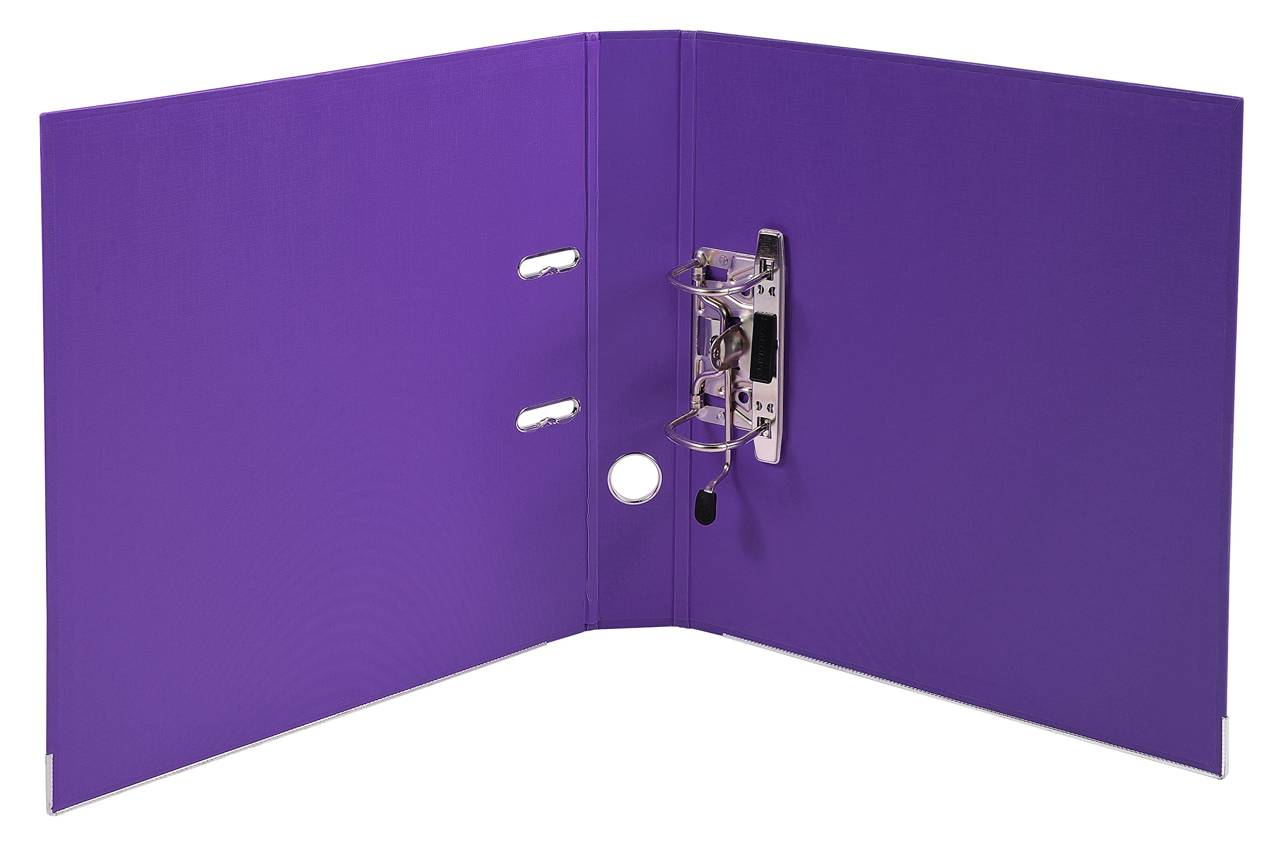 Exacompta 53157E 10er Pack Premium Kunststoff-Ordner Prem´Touch. 5 cm schmal DIN A4 MAXI Ringordner Aktenordner Briefordner Büroordner Plastikordner Schlitzordner Lila