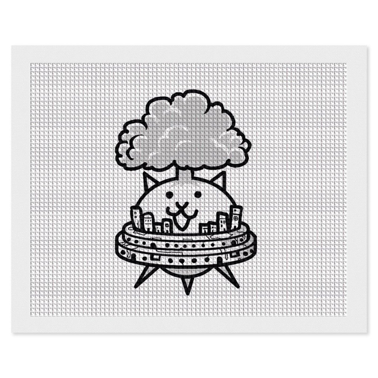 Amazon | にゃんこ大戦争 5D ダイヤモンドの絵キット ししゅうキット