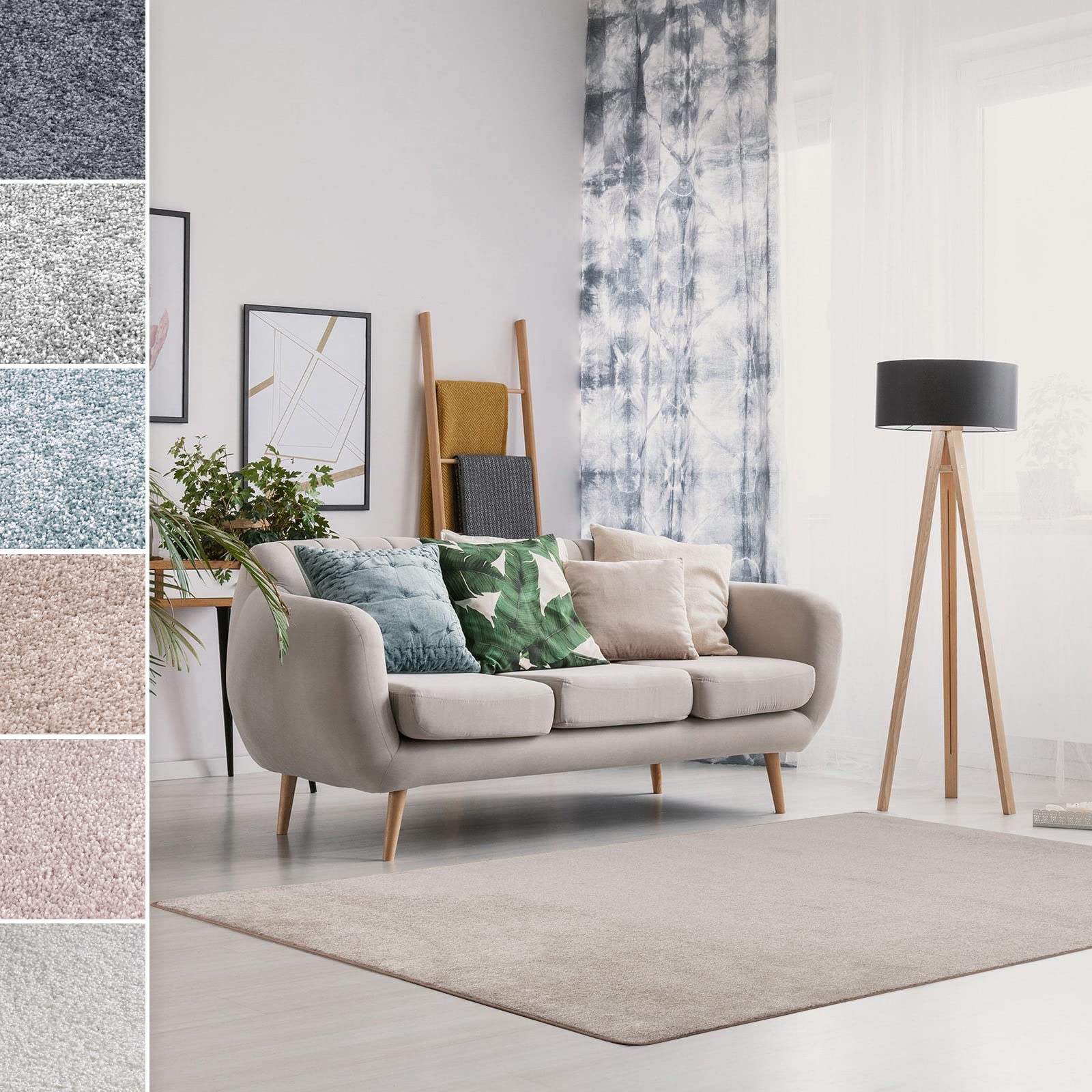 casa pura Sundae Carpet Runner Sold by the Metre | Carpet Runner for Living Room, Hallway, Kitchen, etc. | Cuddly Soft | Can be Combined with Stair Mats (Beige - 80 x 200 cm)