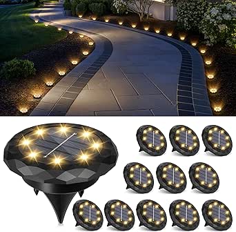 Beautiful view of Solpex Solar Ground Lights 12 Pack Solar Lights Outdoor