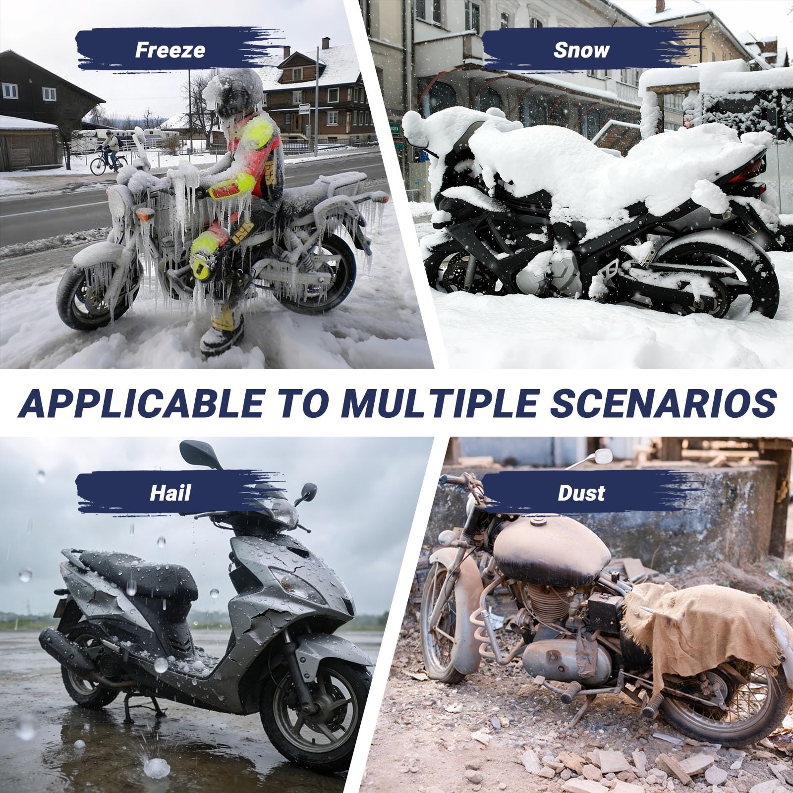 Motorradabdeckung kompatibel mit Mitt 808