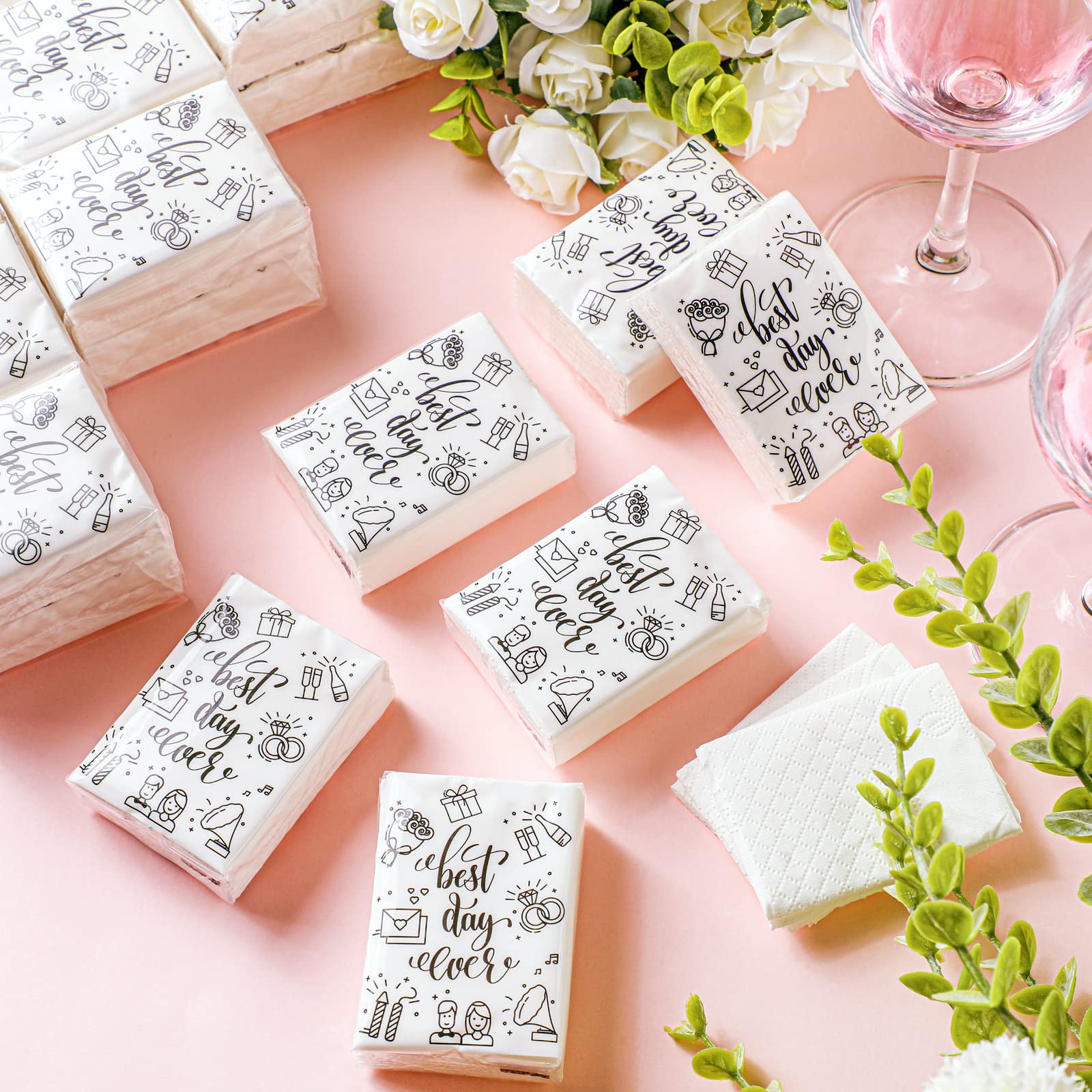 100 Pack Jungle Safari Animal Print Pocket Tissues - 3 Ply Mini Facial Tissues For Travel - Perfect For Holiday & Graduation Parties | Buy Now With Express International Delivery - View #10