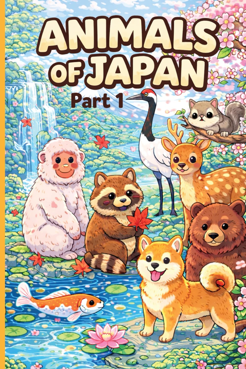 Animals of Japan: Part 1: A Cute Kawaii Coloring Book for Kids | Learn Japanese Animal Names + Fun Facts (Japan Fun Learning Coloring Books for Kids)