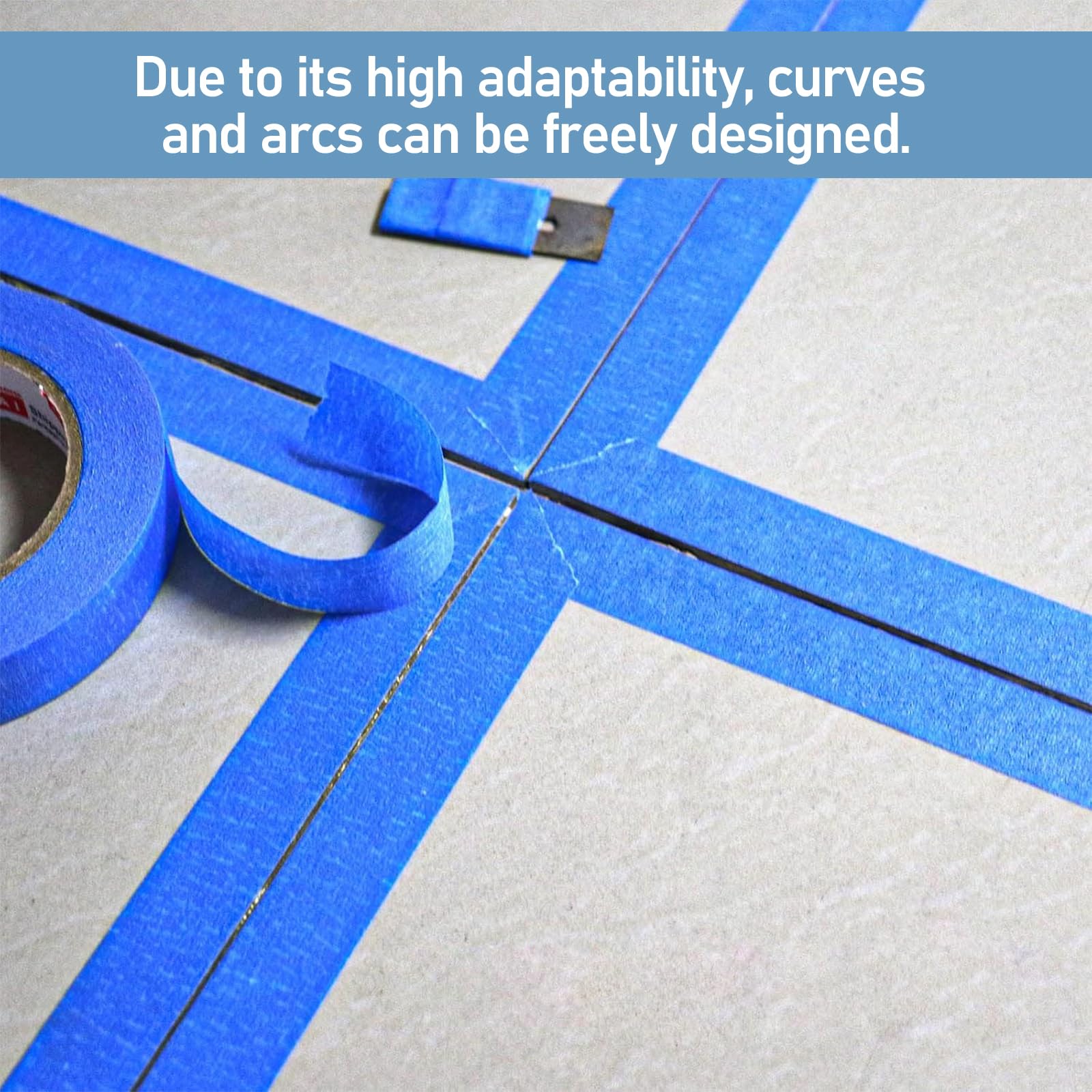 10 Rotoli Nastro per Mascheratura 3/5/10/12/15/20 Mm X 20 M Blu Masking Tape per Mascheratura Decorazioni Fai-Da-Te Mascheratura Modellismo