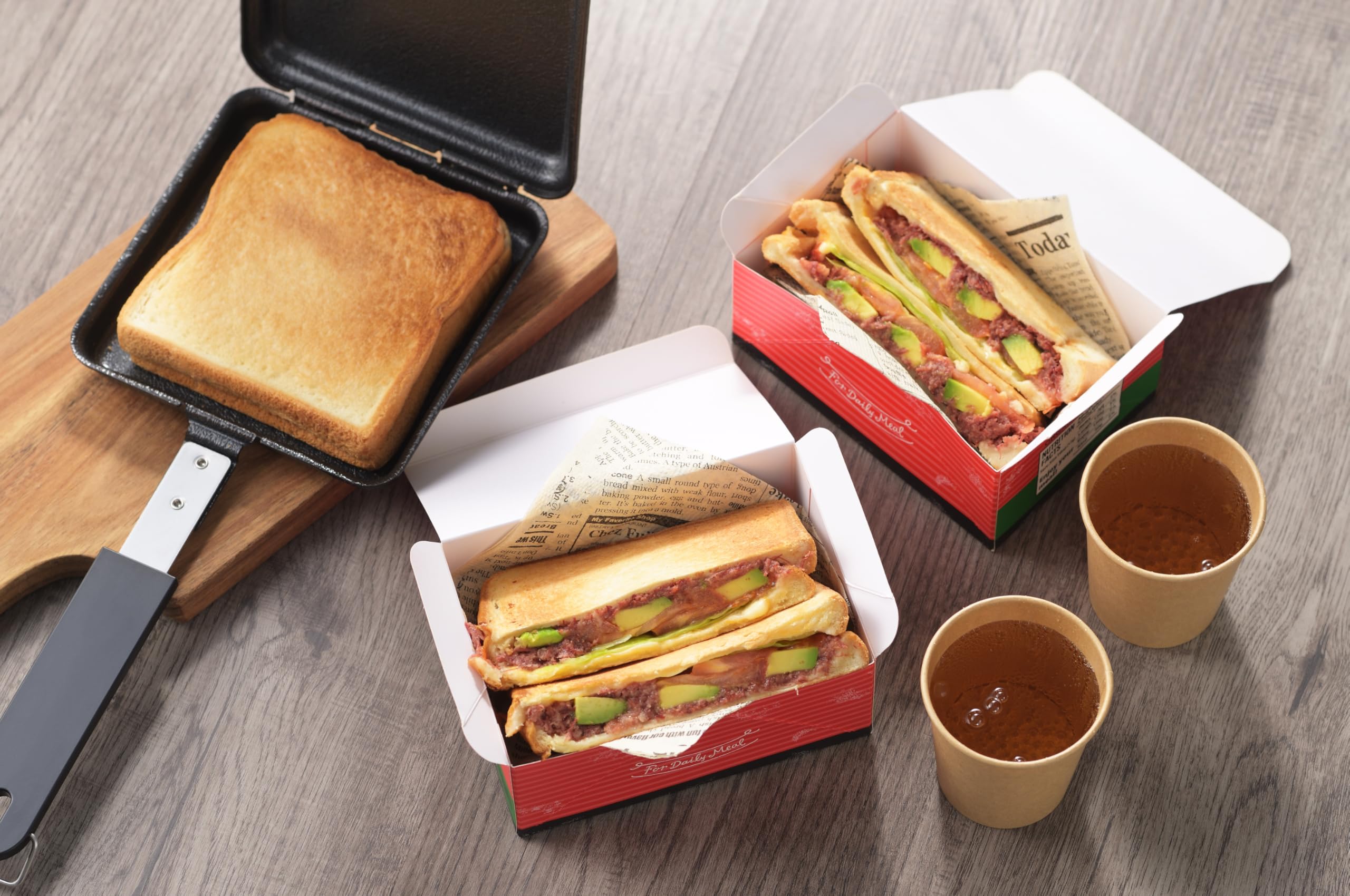 Amazon｜ヨシカワ 郷技 IH対応 鉄製 ホットサンドメーカー 燕三条