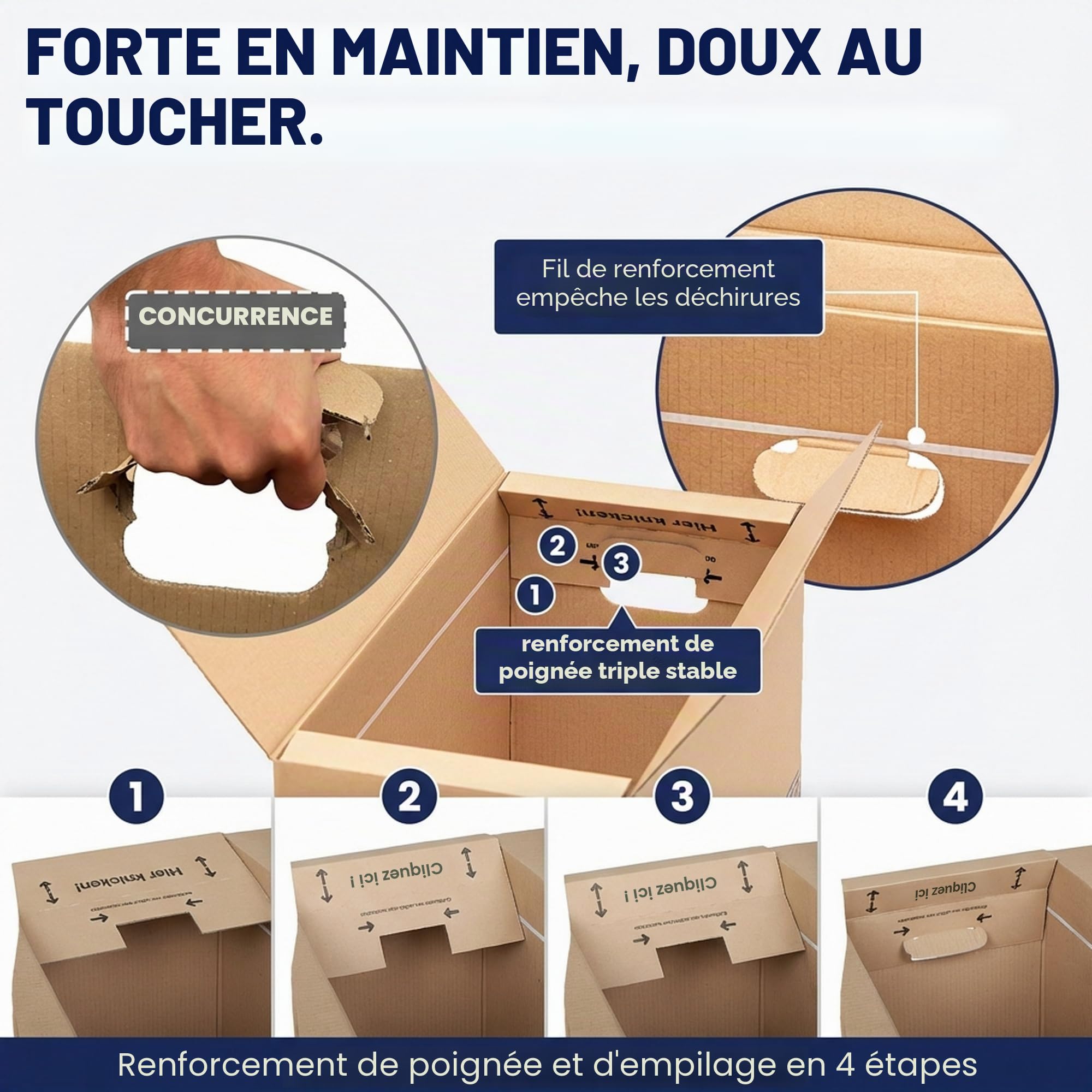 30 cartons de déménagement Basic 640 x 300 x 340 mm