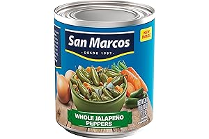 San Marcos Whole Jalapeno Peppers, Wild and Flavorful Pickled Kick