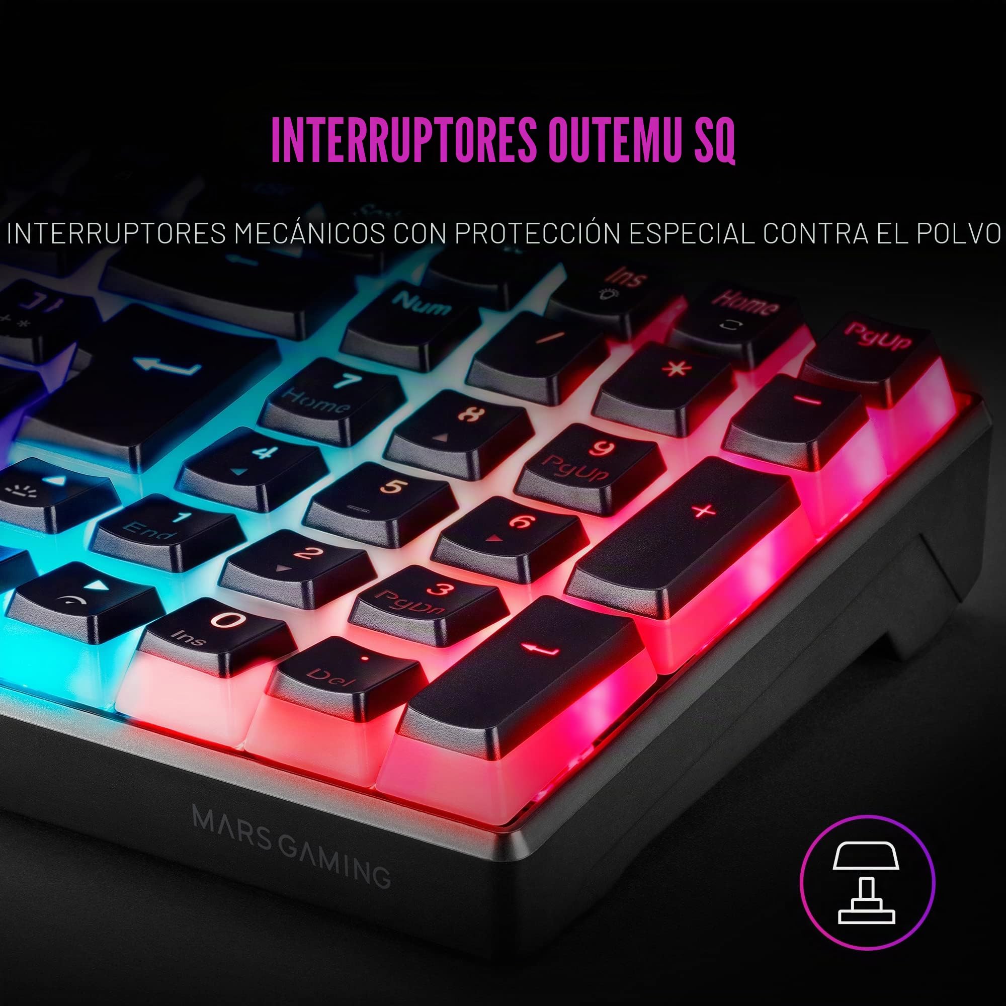 Mars Gaming MKULTRA, Idioma Francés AZERTY, Teclado Mecánico