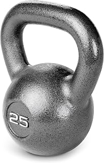 Marcy Hammertone Kettlebell Weights 10-55 lbs Cast Iron Rust-Resistant HKB Series for Home Gym Strength Training