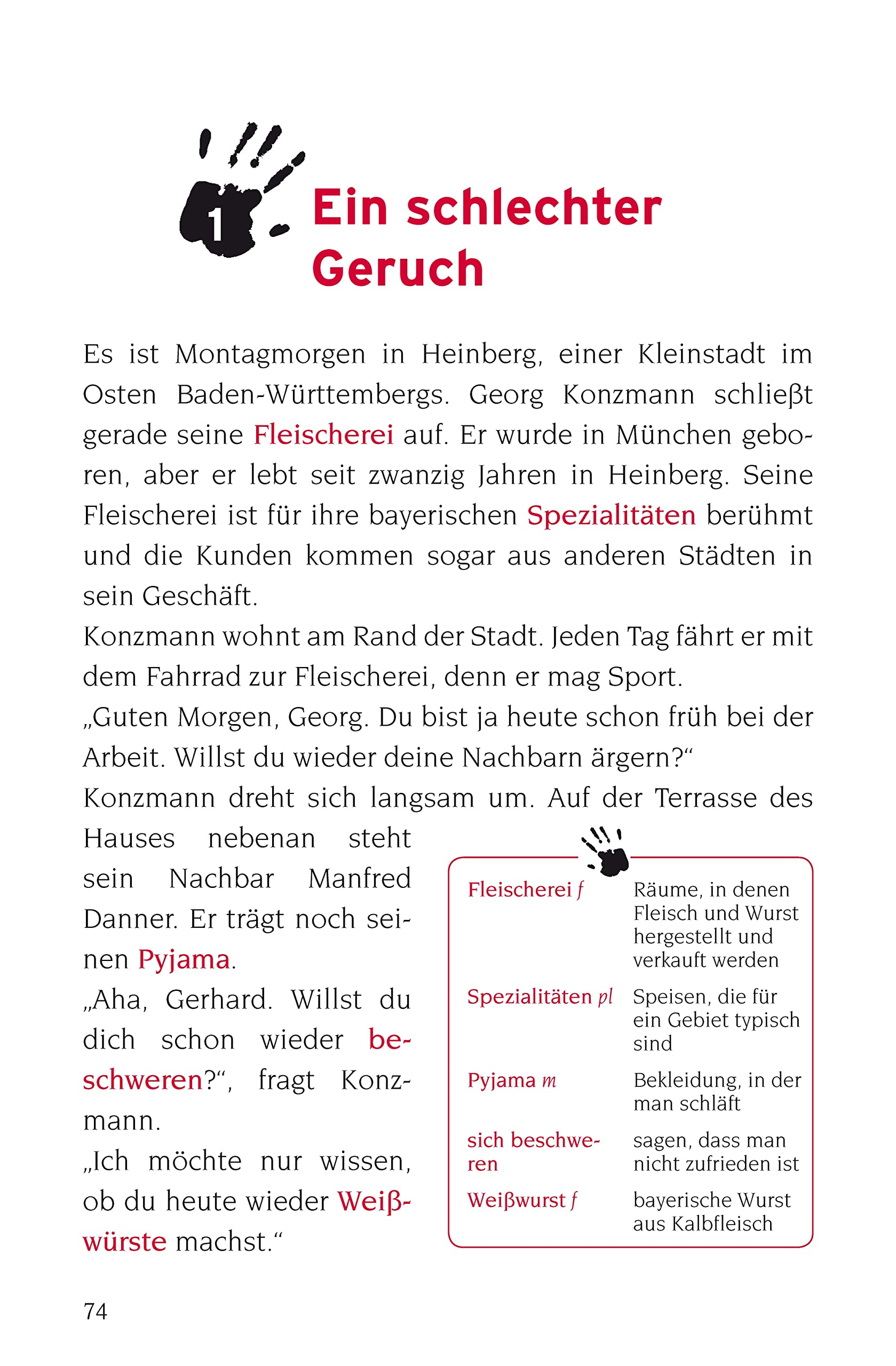 Eiskalter Mord: Deutsch als Fremdsprache (DaF) A1