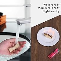 Vista 7 de 100 arrancadores de fuego para chimenea, parrilla y barbacoa, fogatas, camping, kit de supervivencia, chimenea, parrilla, hoguera, estufa de leña