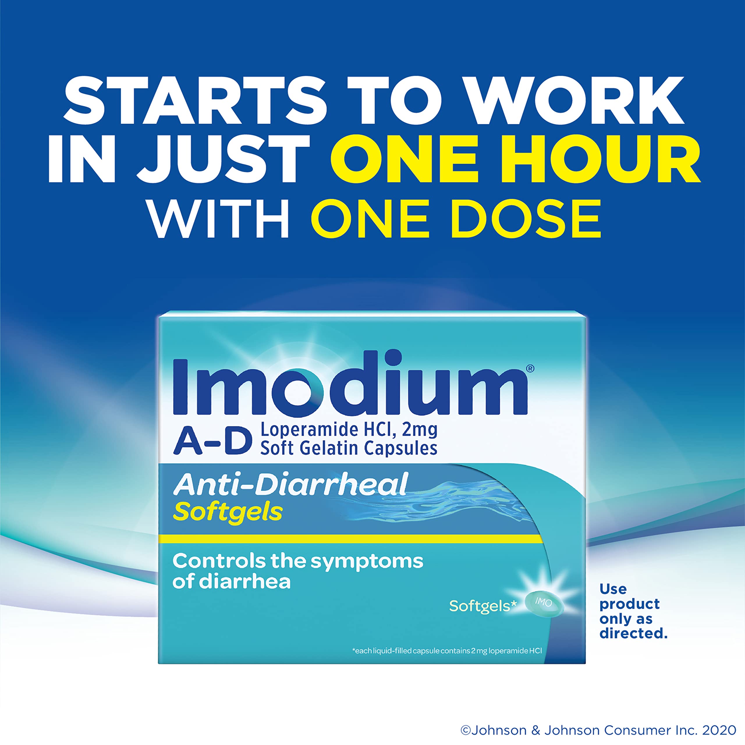 Buy Imodium AD AntiDiarrheal Medicine Softgels with 2 mg Loperamide