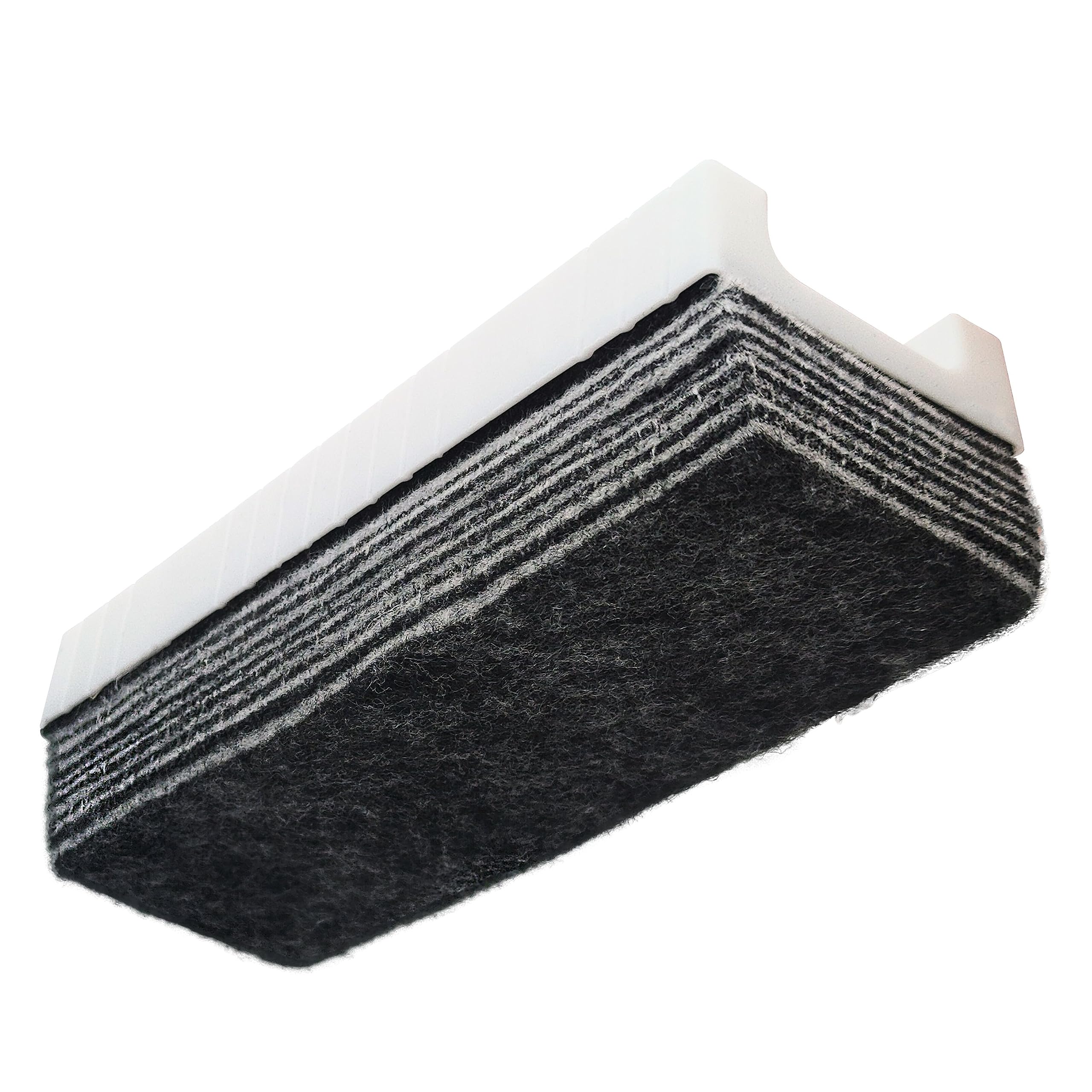 RAYLU PAPER - Borrador para Pizarras Blancas Multicapa con 10 Capas de Fieltro, Limpiador de Rotuladores de Borrado en Seco Ligero y Compacto