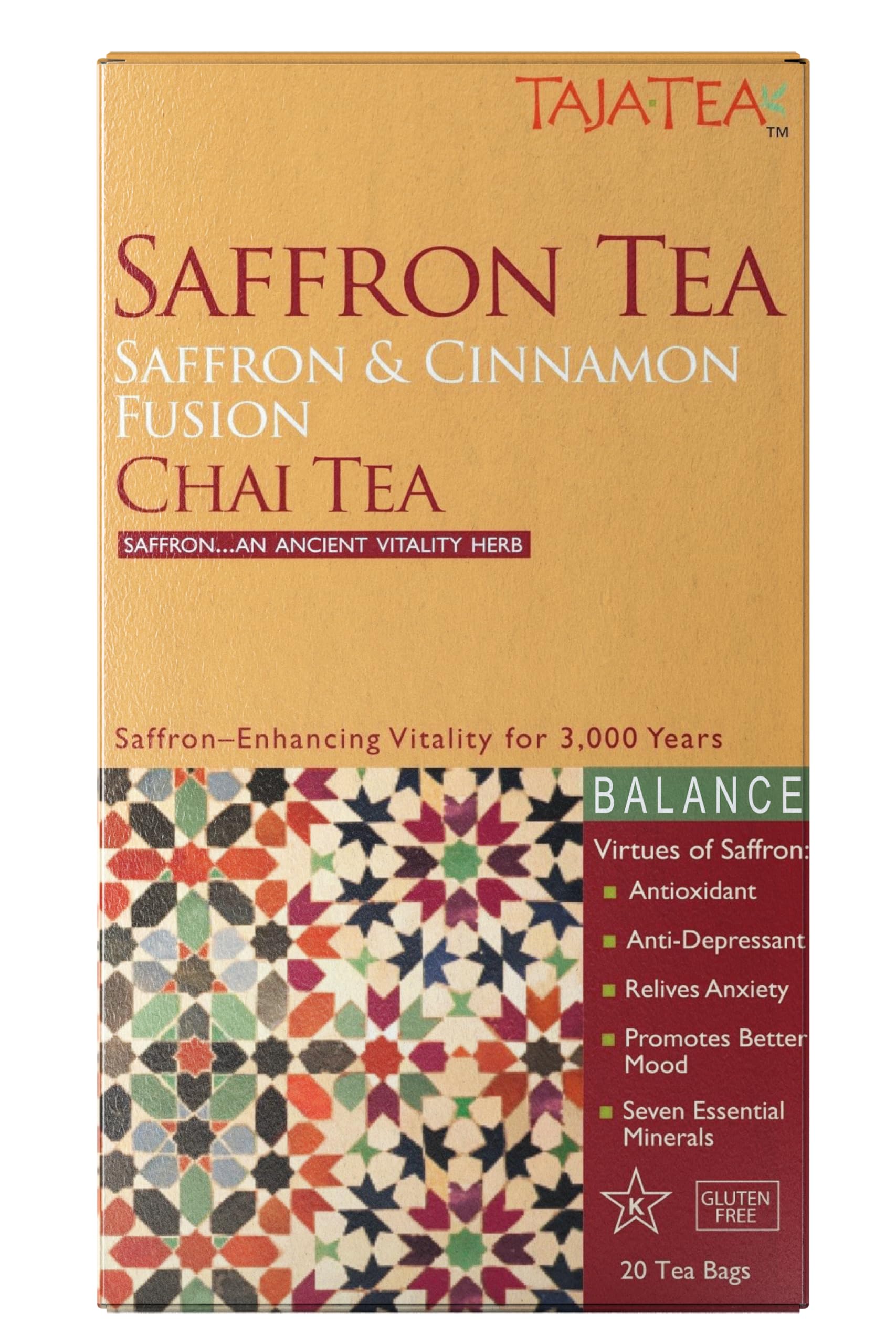 T Raja Tea Snapklik.com : Taja Saffron Tea - Saffron & Cinnamon Fusion Chai ...