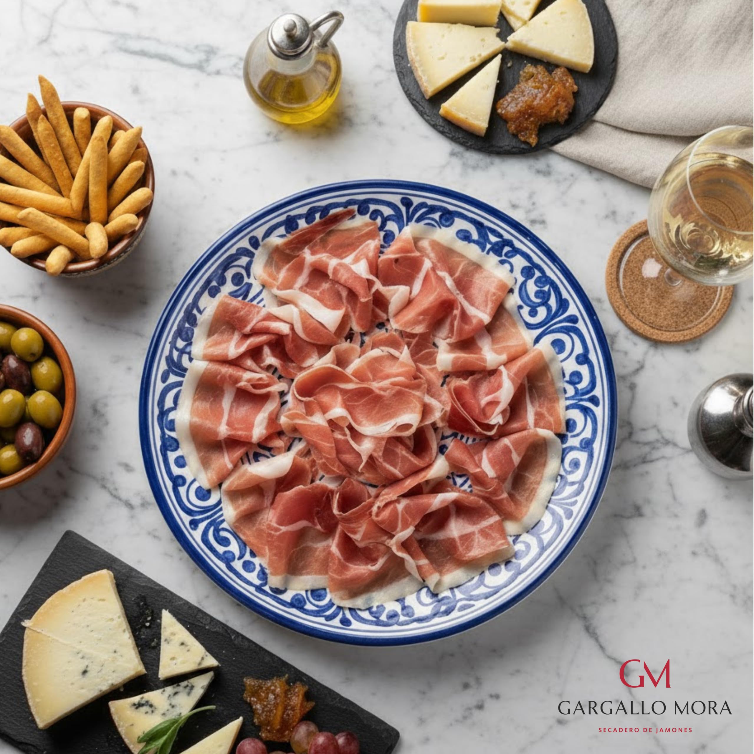 Jamón Gran Reserva Loncheado con huesos y taquitos