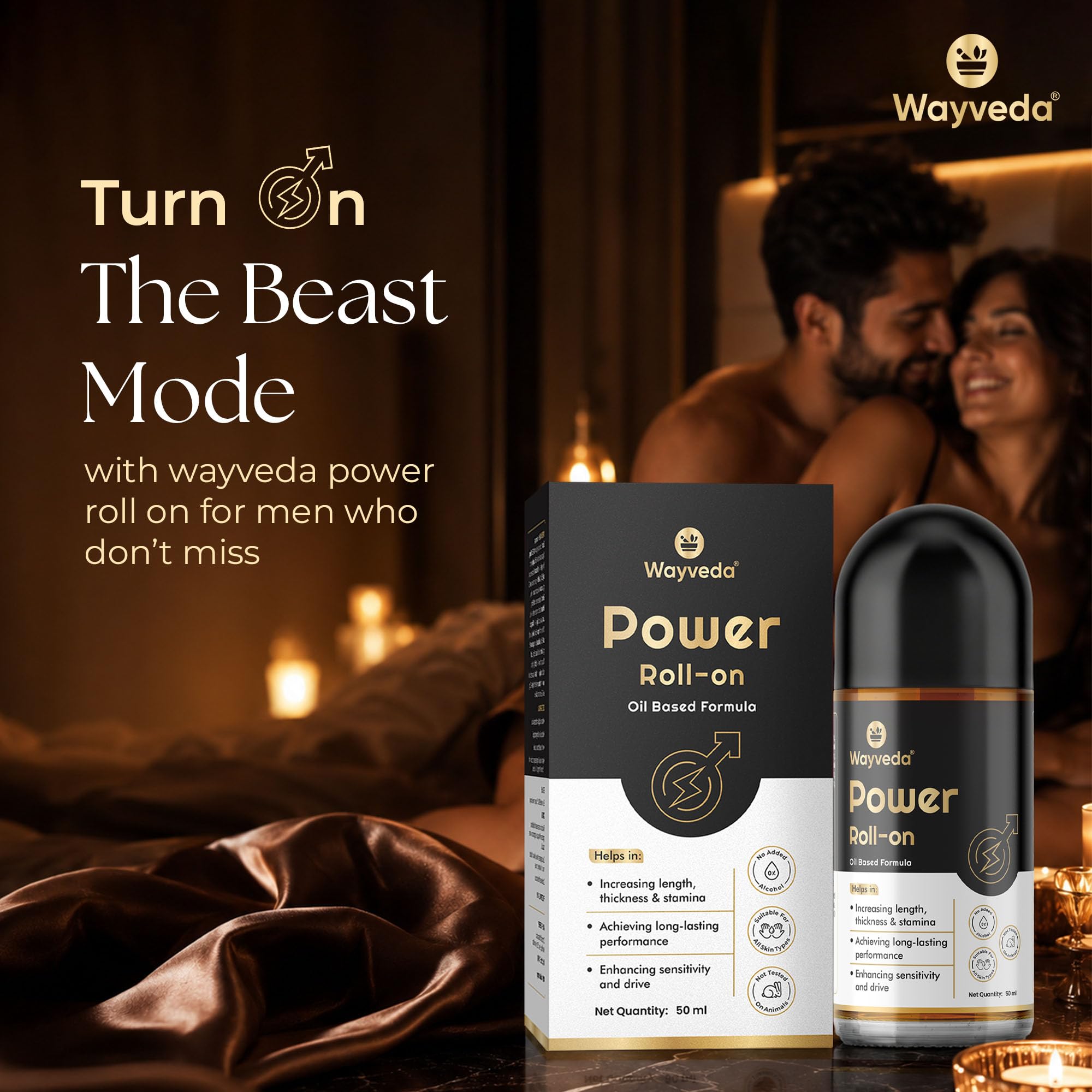 2X Black Triple Power System Combo Set for Men | Power Shots (15N) + Oil-Based Roll-On (50ml) | With Ashwagandha, Kaunch Beej & Shilajit | Boost Stamina, Vitality, Energy & Confidence — Amazon image 2
