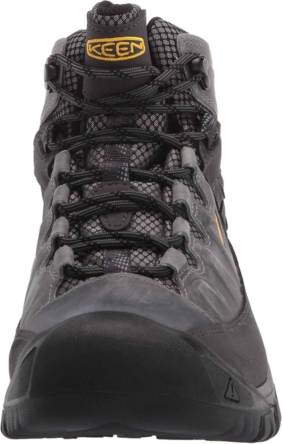 KEEN Men's Targhee III Mid Height Waterproof Hiking Boot 10.5 Drizzle/Keen Yellow