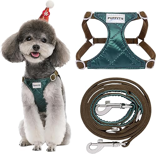 Miniatura 21 de Arnés sin tirones para perro, con correa multifunción, pechera suave y ajustable para mascota, no ahorca, chaleco a prueba de escape, con moño