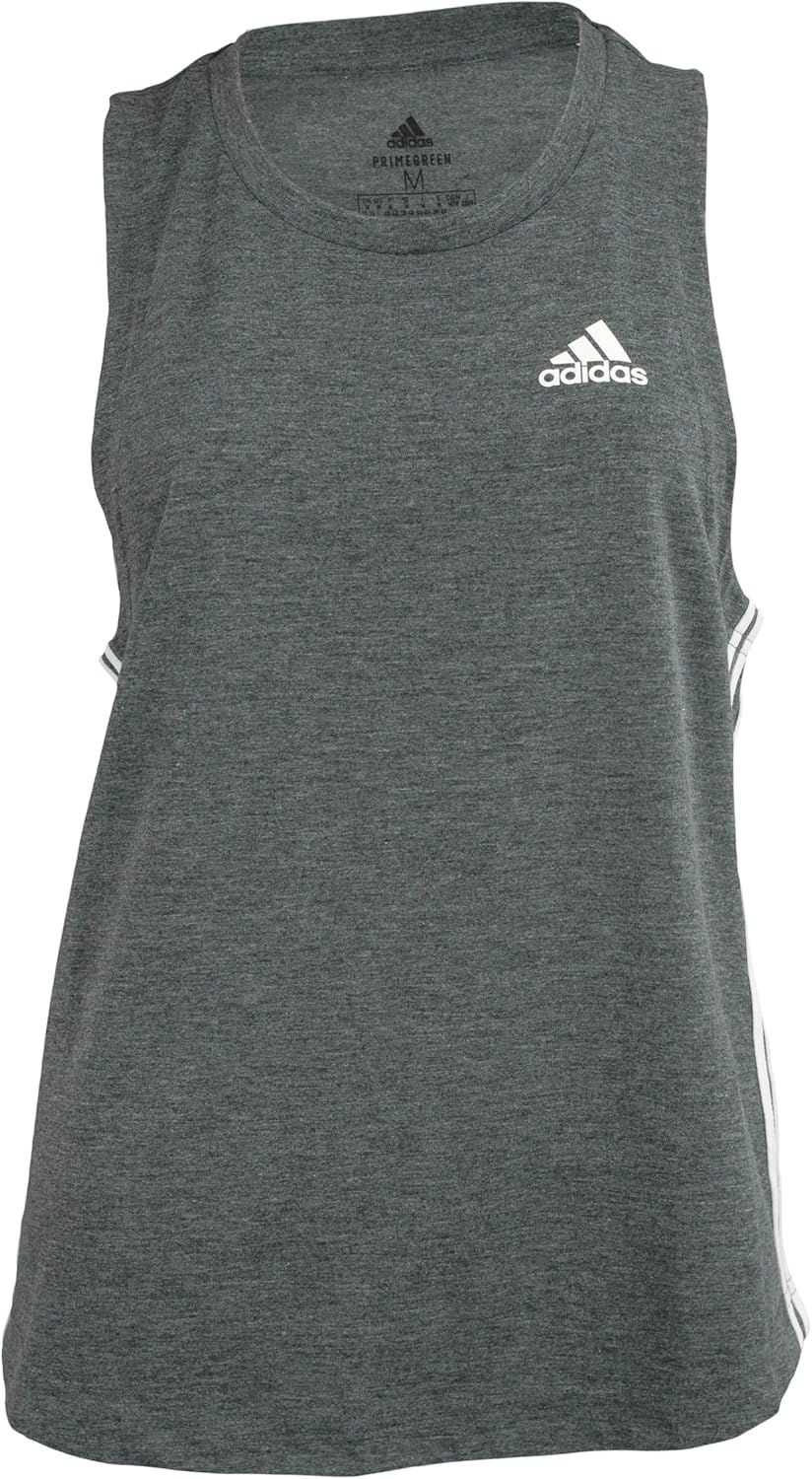 adidas Women's 3 Stripes Loose Fit Athletic Tank Top - Image 2